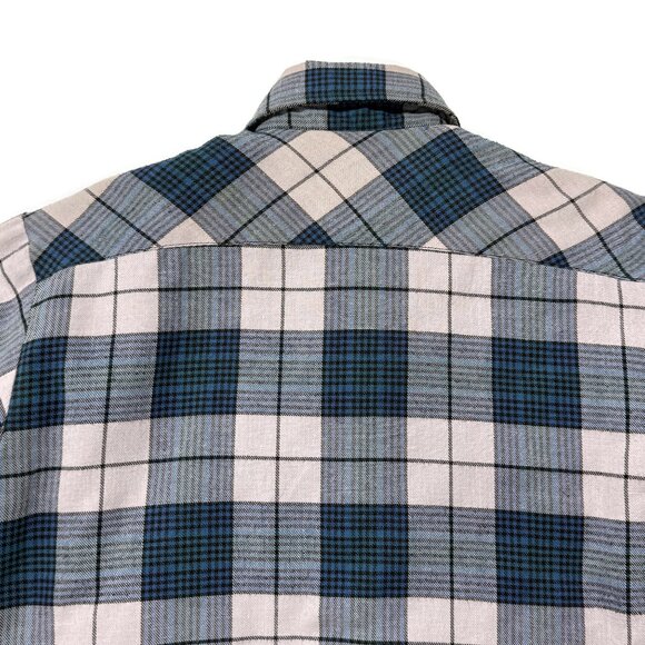 Hugo Valentino Lined Quilted Plaid Flannel Shirt Jacket Mens Small Shacket - Picture 13 of 13